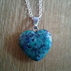 ๐Natural Epidote Stone Necklace